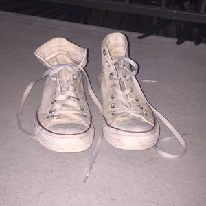 White Converse High Tops